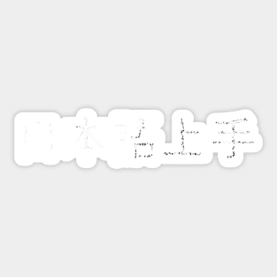 Nihongo Jouzu / 日本語上手 (white) Sticker